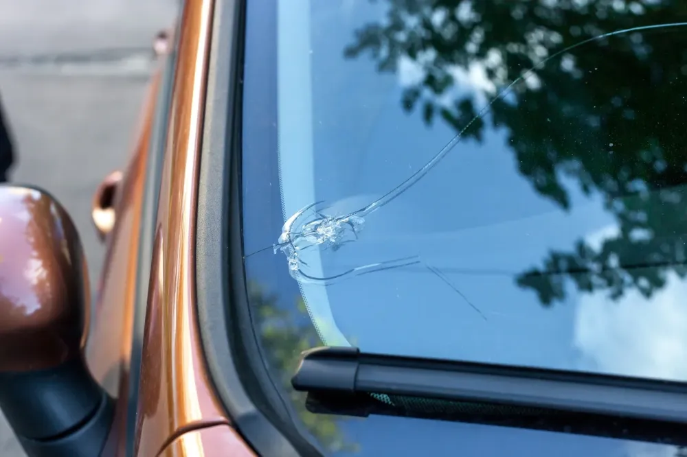 impact pare-brise à Saint-Grégoire